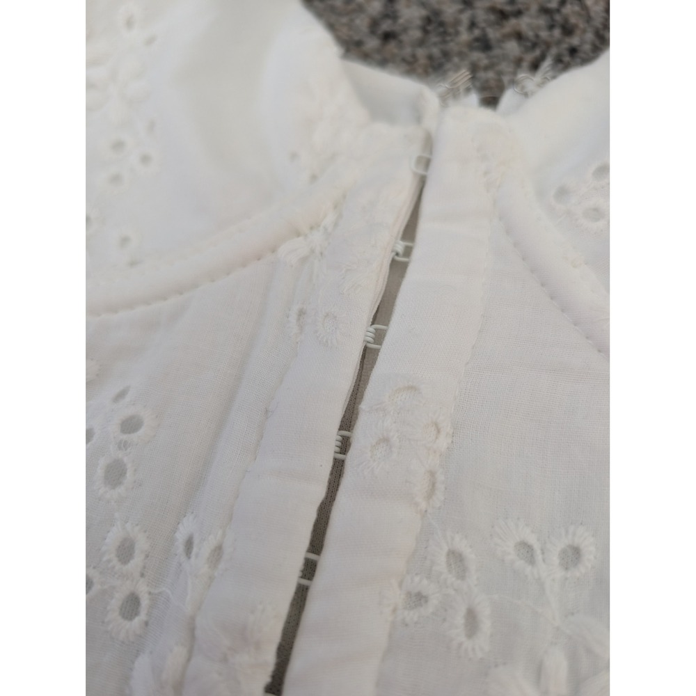 Windsor White Eyelet Floral Corset Romper Underwire Sweetheart‎ Small KPD1508 - Picture 3 of 7